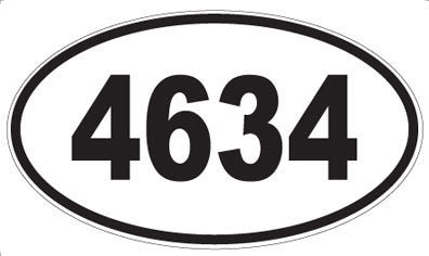 4634 - Oval Sticker