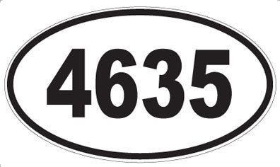 4635 - Oval Sticker