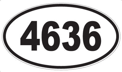 4636 - Oval Sticker