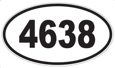 4638 - Oval Sticker