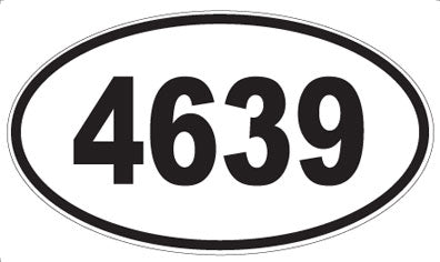 4639 - Oval Sticker