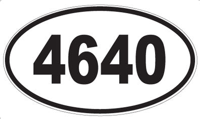 4640 - Oval Sticker