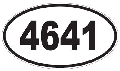4641 - Oval Sticker