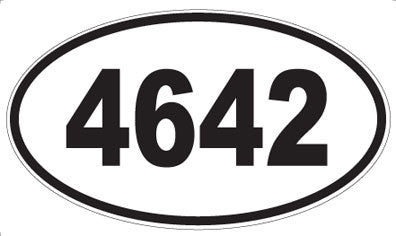 4642 - Oval Sticker