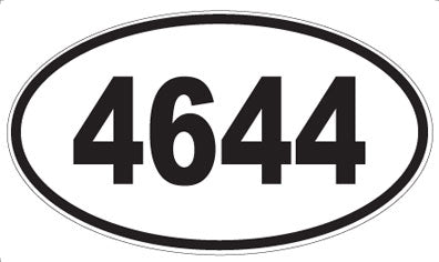 4644 - Oval Sticker