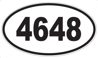 4648 - Oval Sticker