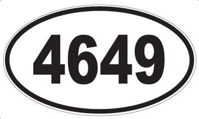 4649 - Oval Sticker