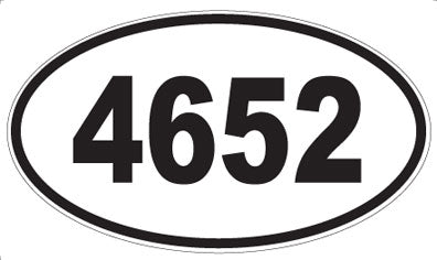 4652 - Oval Sticker