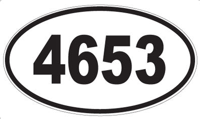 4653 - Oval Sticker