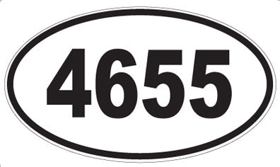 4655 - Oval Sticker