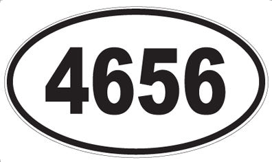 4656 - Oval Sticker