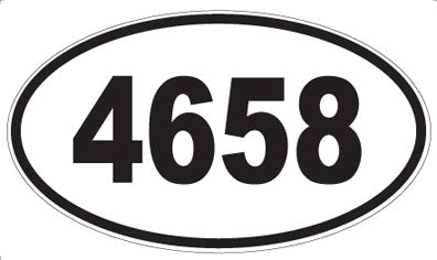 4658 - Oval Sticker