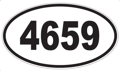 4659 - Oval Sticker