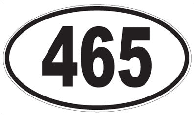 465 - Oval Sticker
