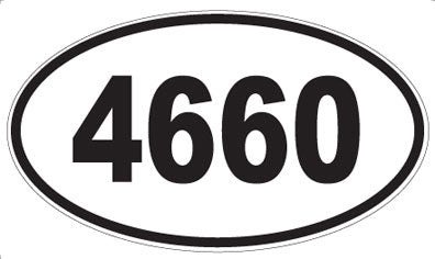 4660 - Oval Sticker