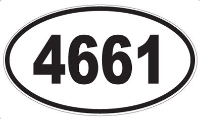4661 - Oval Sticker