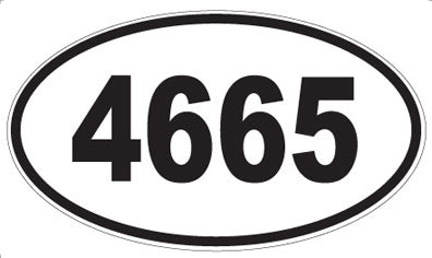4665 - Oval Sticker