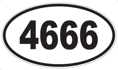 4666 - Oval Sticker