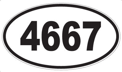 4667 - Oval Sticker