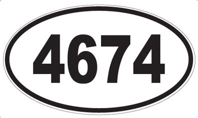 4674 - Oval Sticker