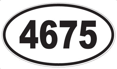 4675 - Oval Sticker
