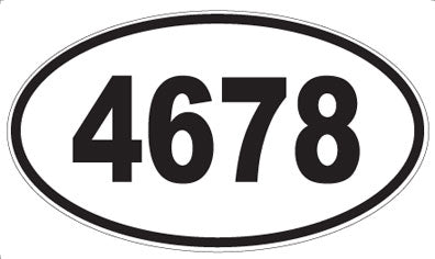 4678 - Oval Sticker