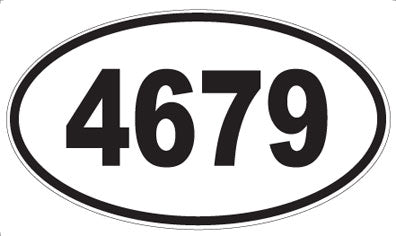 4679 - Oval Sticker