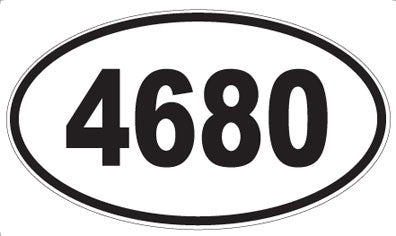 4680 - Oval Sticker