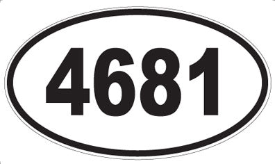4681 - Oval Sticker