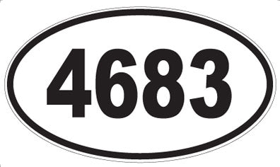 4683 - Oval Sticker