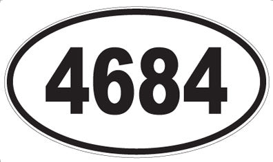 4684 - Oval Sticker