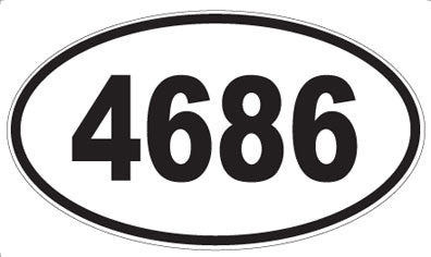 4686 - Oval Sticker