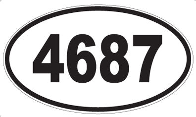 4687 - Oval Sticker
