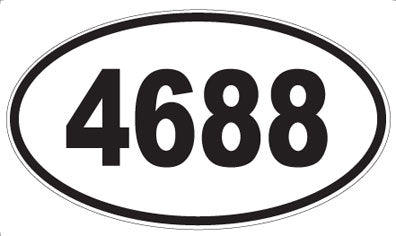 4688 - Oval Sticker