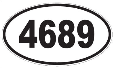 4689 - Oval Sticker