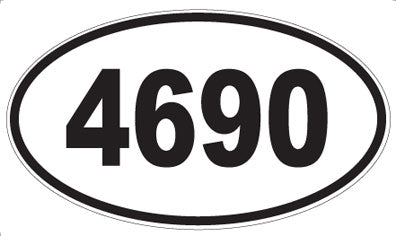 4690 - Oval Sticker