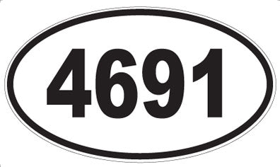 4691 - Oval Sticker