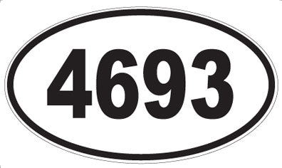 4693 - Oval Sticker
