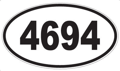4694 - Oval Sticker