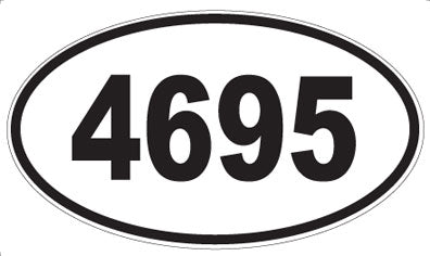 4695 - Oval Sticker