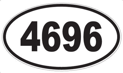 4696 - Oval Sticker