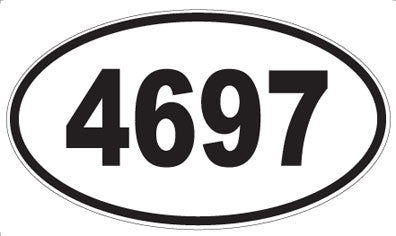 4697 - Oval Sticker