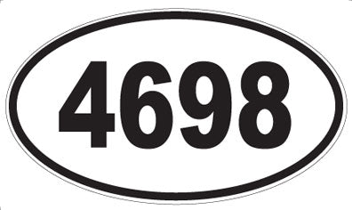 4698 - Oval Sticker