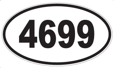 4699 - Oval Sticker