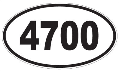 4700 - Oval Sticker