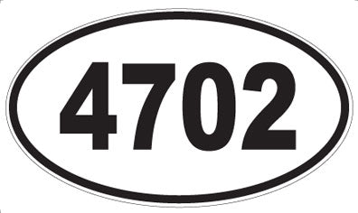 4702 - Oval Sticker
