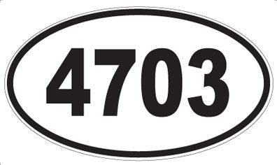 4703 - Oval Sticker