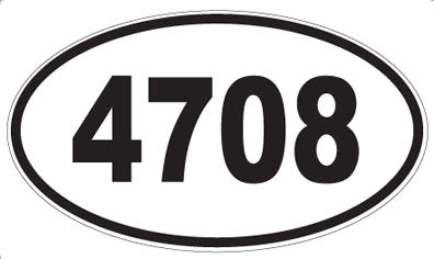 4708 - Oval Sticker