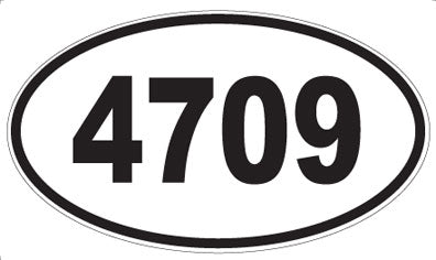 4709 - Oval Sticker