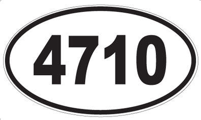 4710 - Oval Sticker